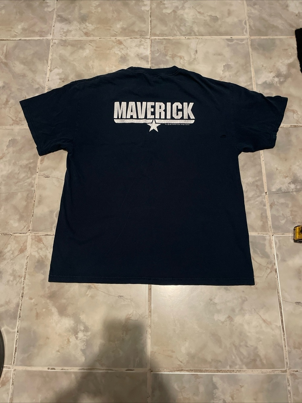 Vintage Top Gun Movie Promo Shirt SZ L Maverick Tom Cruise RARE